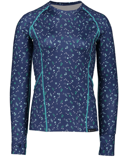 1902920181_S01_MQNFRT The Discover Family is our top selling base layer collection featuring flat seam construction for comfort, a soft brushed interior, and fun one-of-a-kind colors and prints. The Discover Crew is a popular silhouette and perfect as a base layer or to wear on its own.