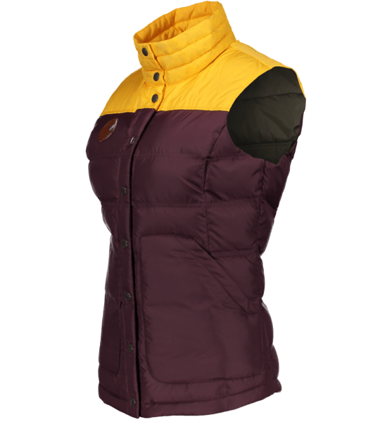 1405220078_S03_MQNSDE The Mila Down Vest will provide extra warmth as a mid-layer on the coldest of days or be a great stand-alone piece for everyday use. Featuring 550 Fill Power Allied Down and Feather responsibility sourced insulation and an ultra-light water-resistant fabric. A versatile piece with a tailored fit which can be worn alone or as an underlayer.