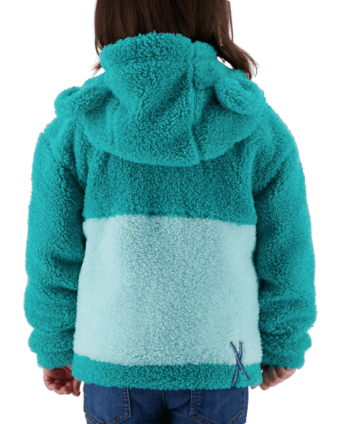 7702620063_S07_MODBCK The Shay Sherpa has a personality of its own, with a super soft and warm shearling fleece fabrication and a jersey cotton lining for next-to-skin comfort. Ideal for those cool days and heavy enough to take your little one into winter; featuring handwarmer pockets, reflective trims for safety, and super cute decorative ears.
