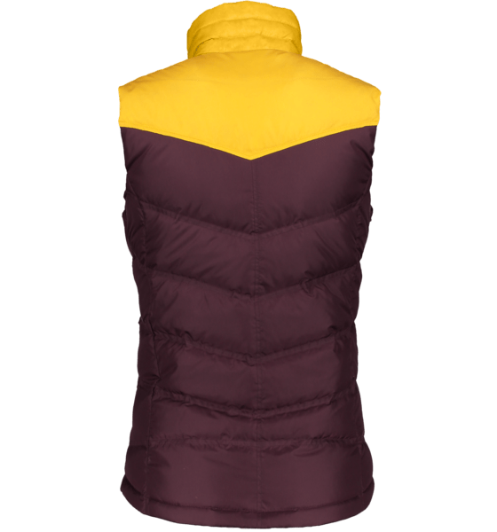 1405220078_S02_MQNBCK The Mila Down Vest will provide extra warmth as a mid-layer on the coldest of days or be a great stand-alone piece for everyday use. Featuring 550 Fill Power Allied Down and Feather responsibility sourced insulation and an ultra-light water-resistant fabric. A versatile piece with a tailored fit which can be worn alone or as an underlayer.