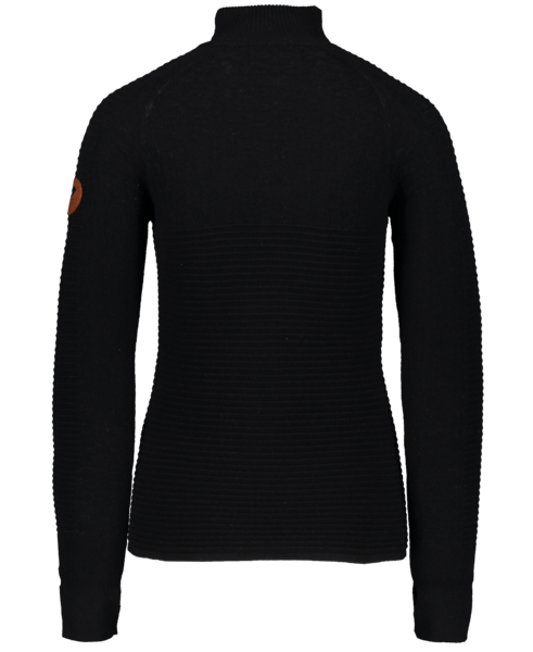 1604916009_S02_MQNBCK Since our beginnings we have pioneered knits that are technical and performance oriented for on mountain comfort. The Dolly ½ Zip is a merino blend featuring thumbhole cuffs for extra protection and a unique venting knit underarm construction for on-mountain versatility and comfort. Foolproof for the mountain but versatile and elegant for in-town style.